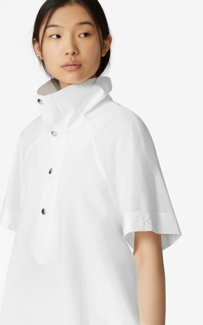 Kenzo Women Buttoned Top White